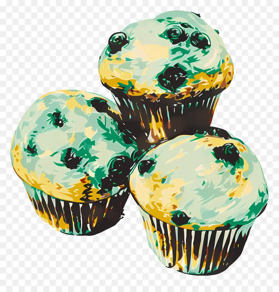 Muffin，Muffin Blueberry PNG