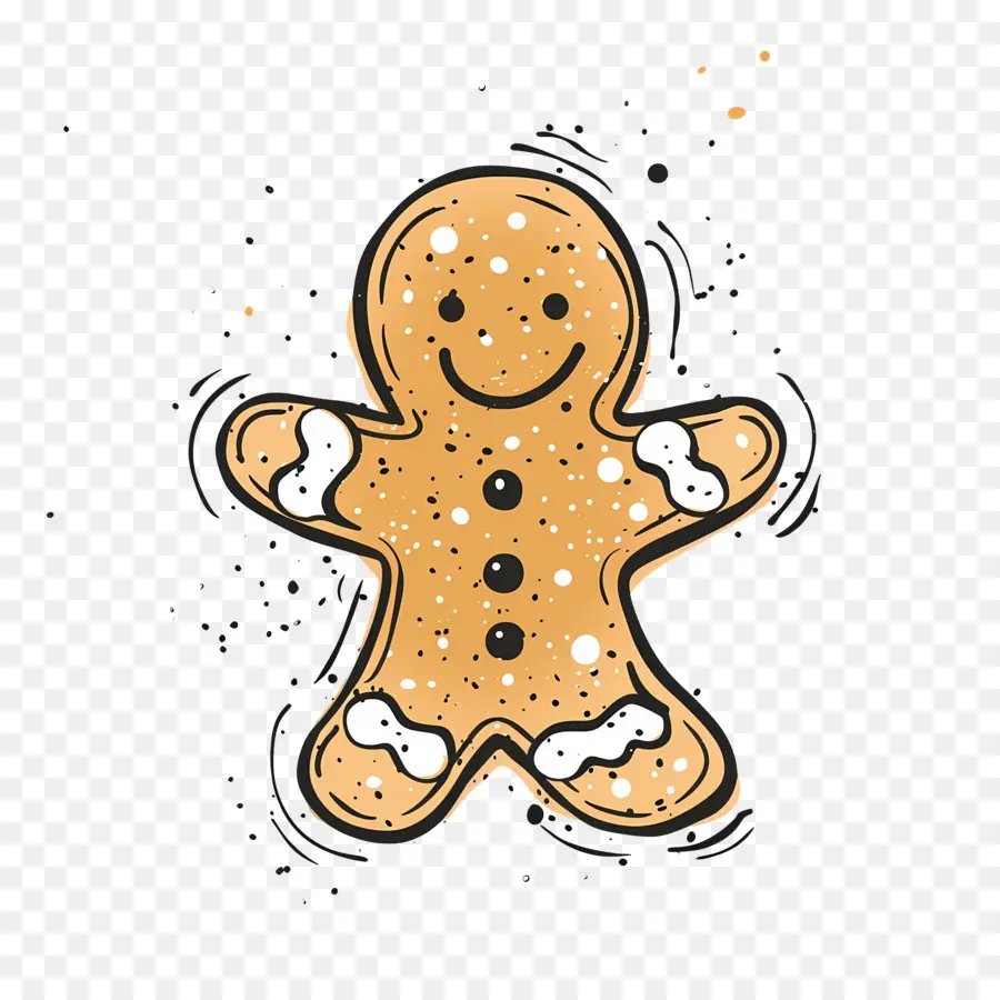 Cookie Gingerbread Natal，Manusia Kue Jahe PNG