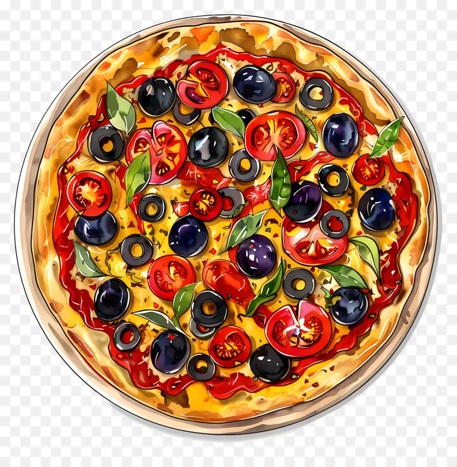 Pizza Vegan，Pizza PNG