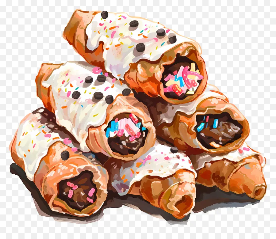 Cannoli，Kue Kue PNG