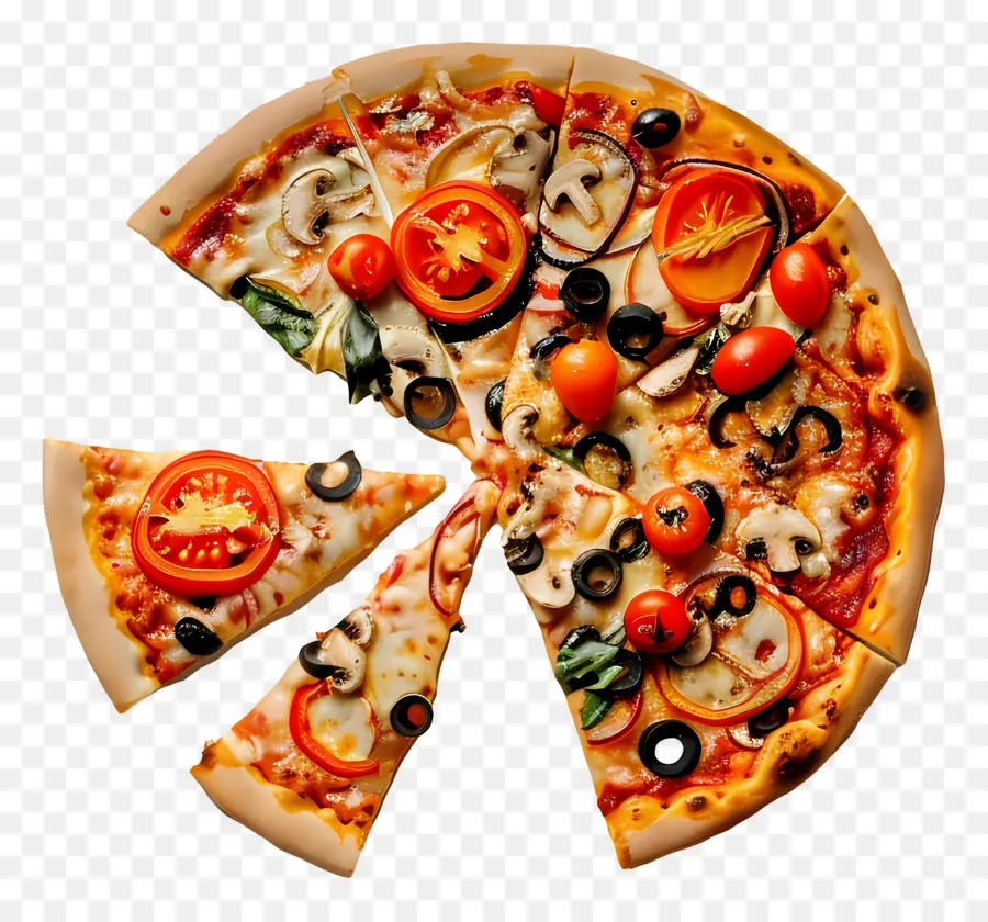 Pizza Vegan，Pizza PNG