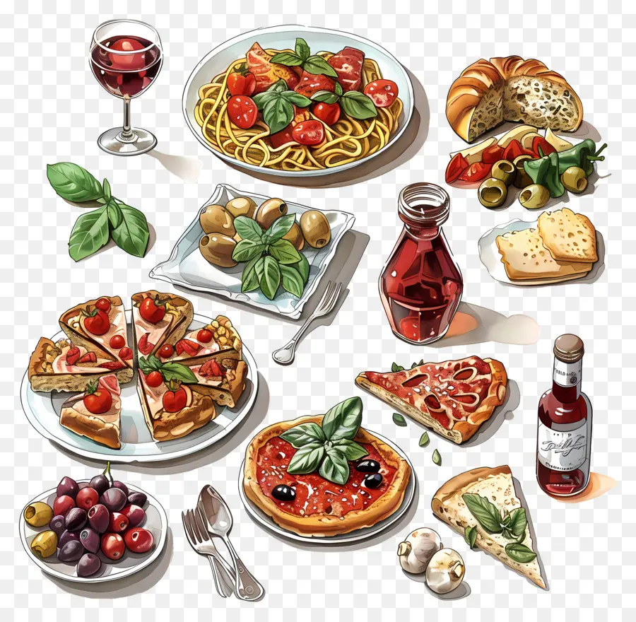 Masakan Italia，Makanan Italia PNG