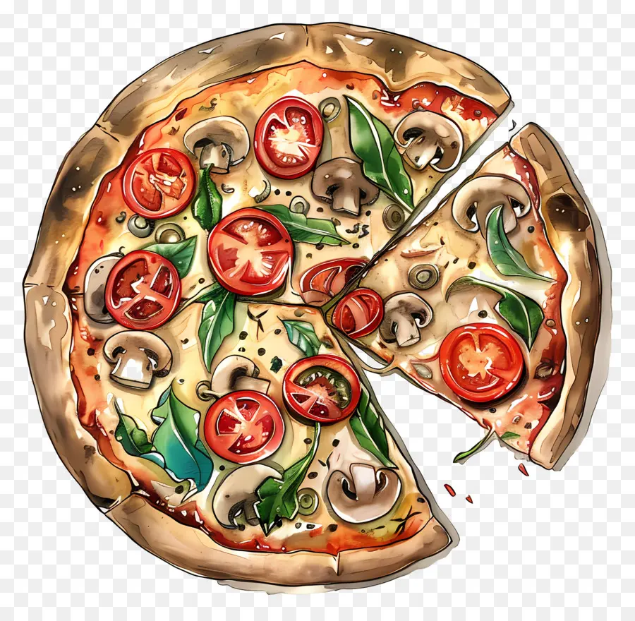 Pizza，Tomat PNG