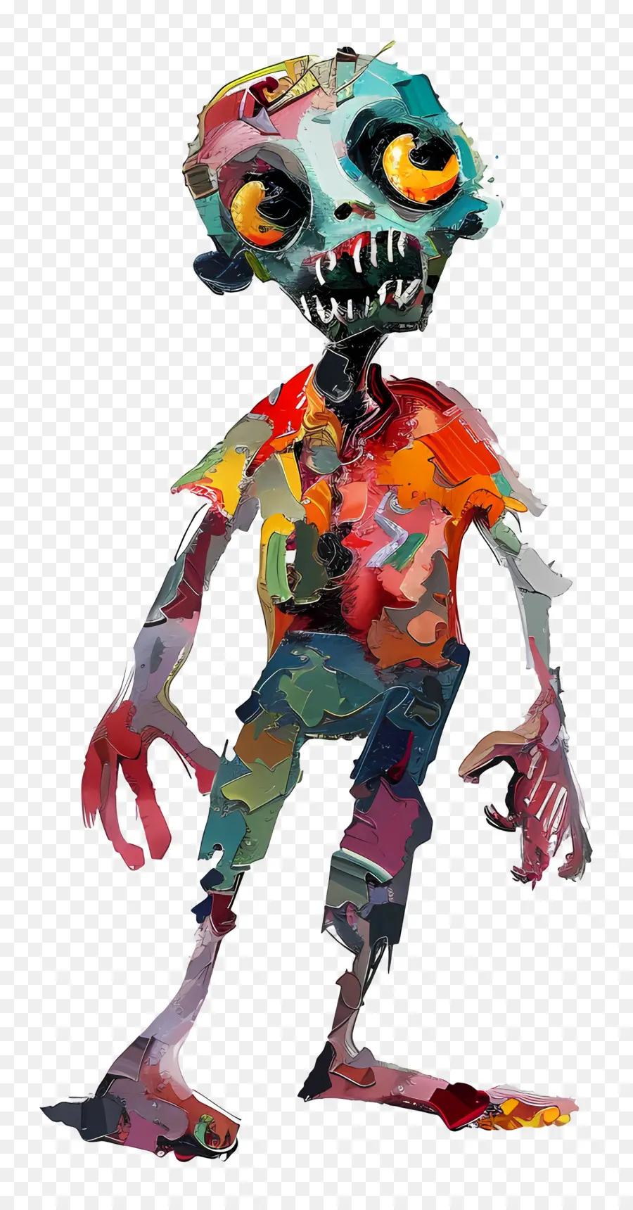 Zombie，Zombie Berwarna  Warni PNG