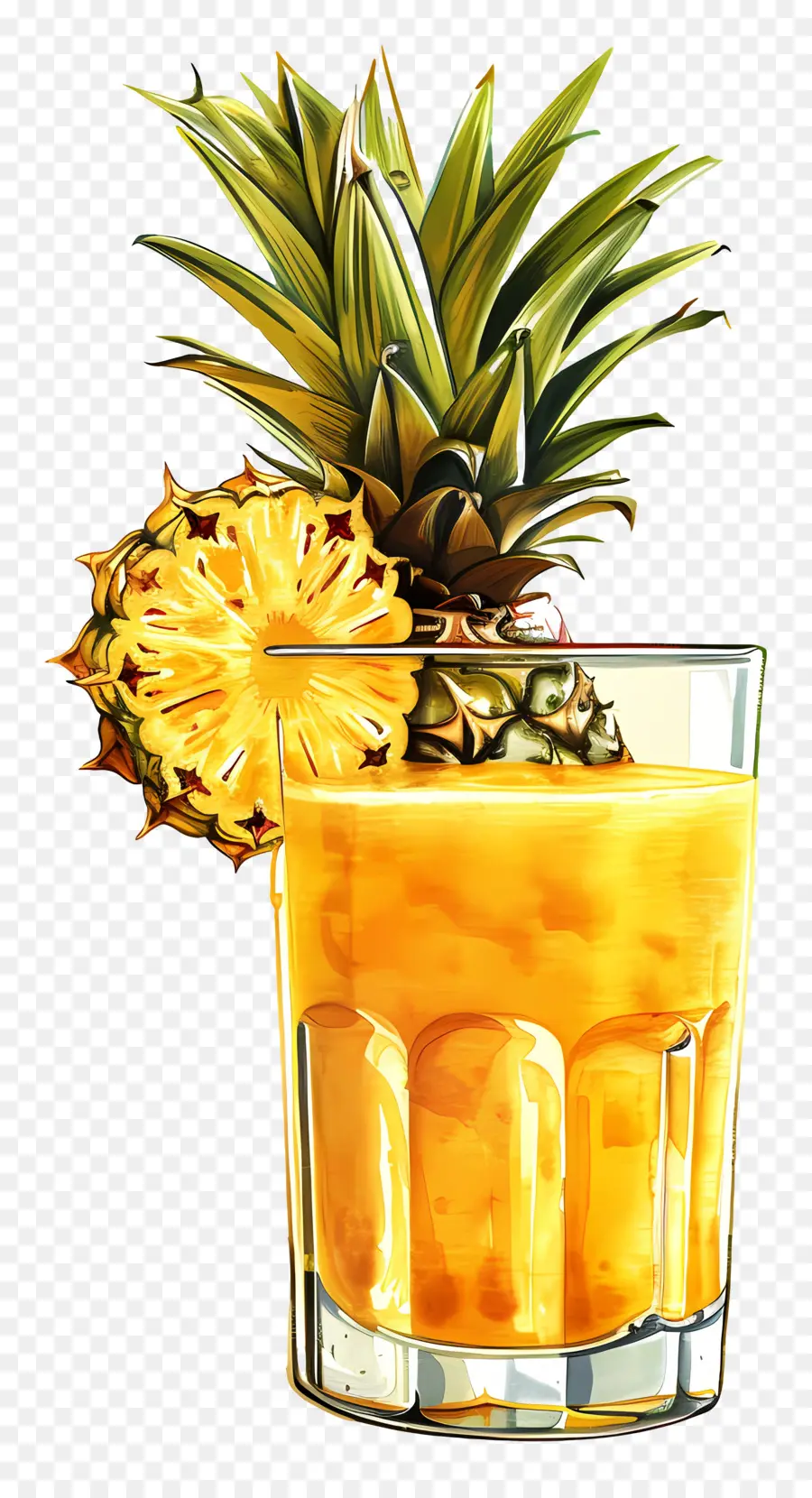 Jus Nanas，Nanas Minum PNG