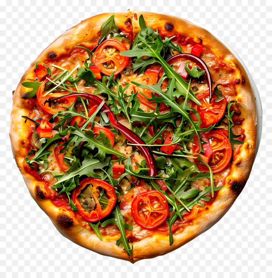 Pizza Vegan，Pizza Sayuran PNG