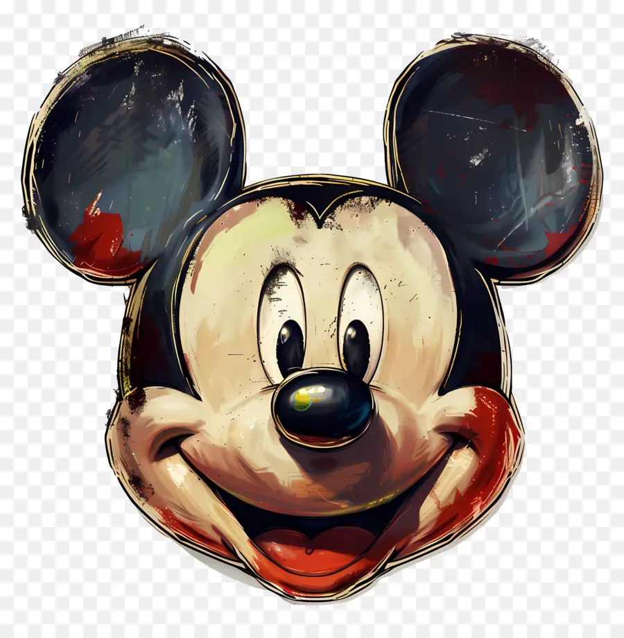 Kepala Mickey Mouse，Miki Tikus PNG