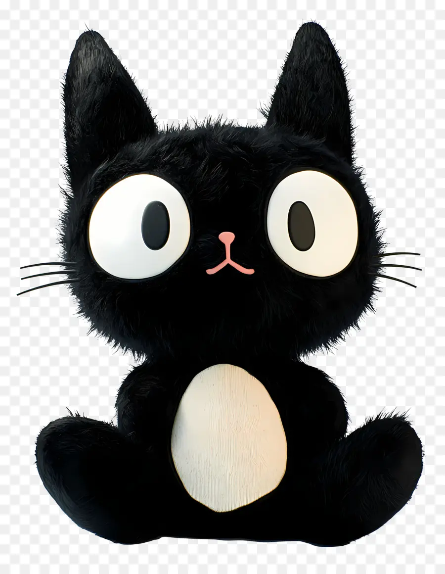 Kuromi，Kucing Hitam Mewah PNG