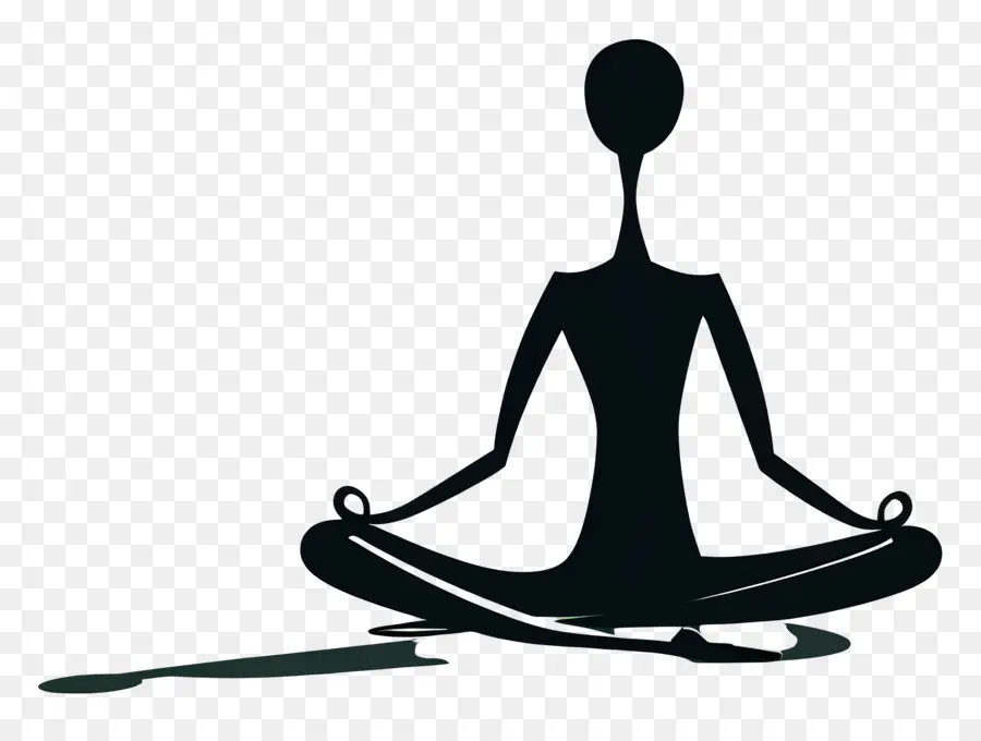 Stick Figure Meditasi，Angka Meditasi PNG