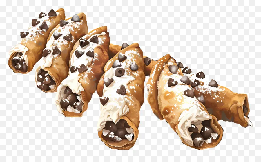 Cannoli，Kue PNG