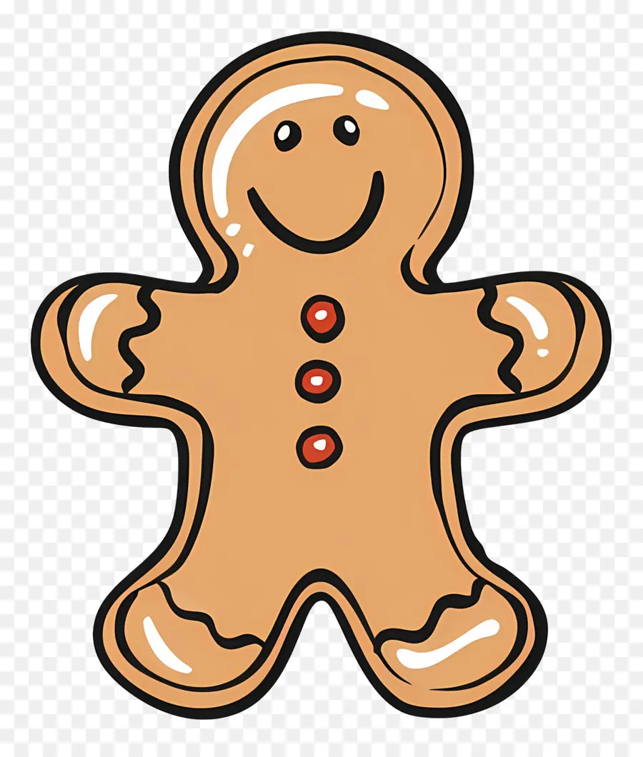 Cookie Gingerbread Natal，Manusia Kue Jahe PNG