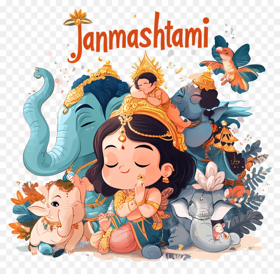 Janmashtami，Kresna PNG