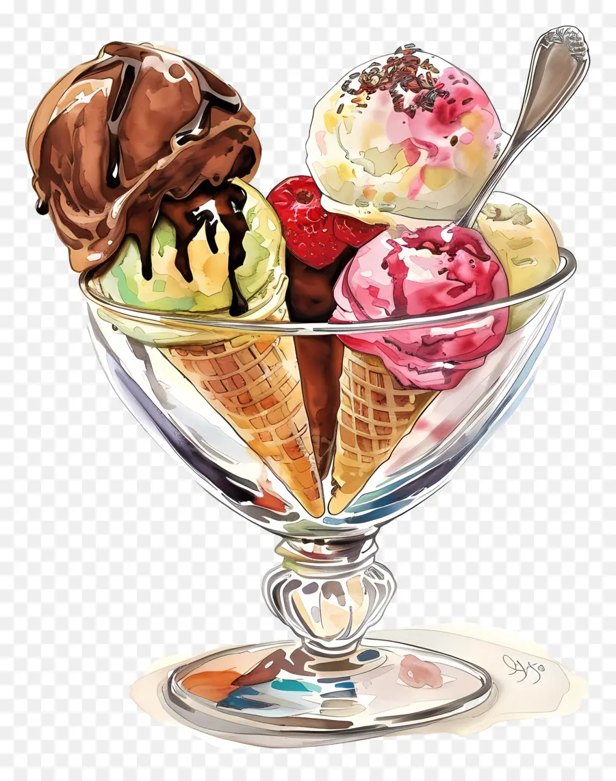 Es Krim，Es Krim Sundae PNG