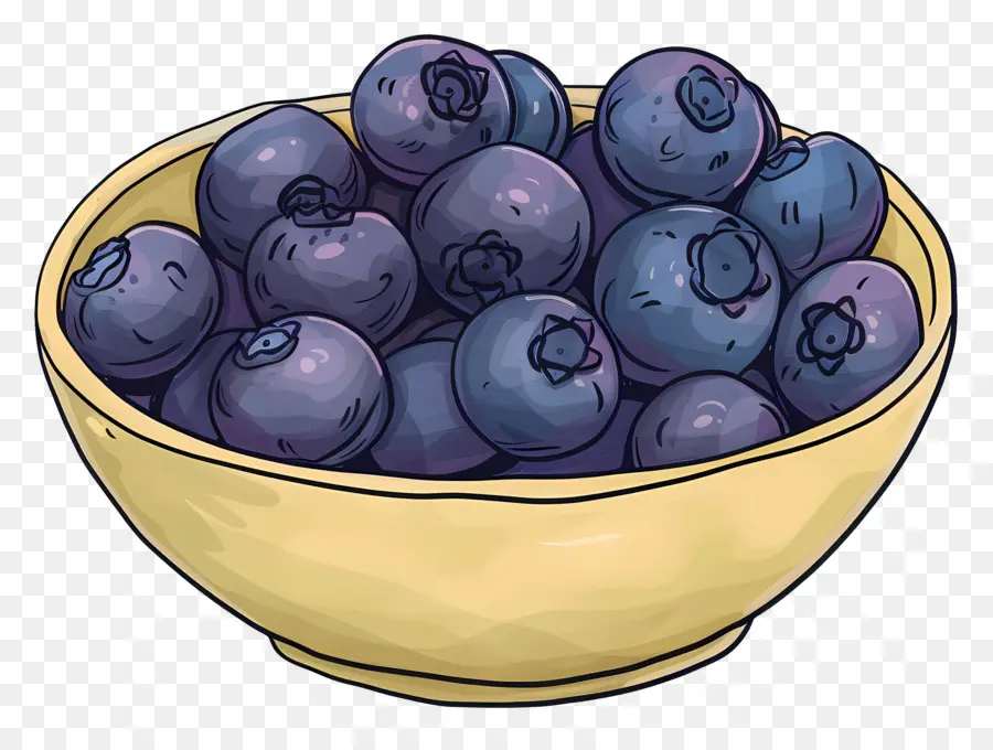 Semangkuk Blueberry，Blueberry PNG