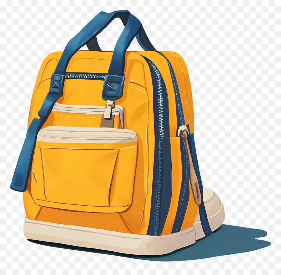 Kembali Ke Sekolah，Ransel Kuning PNG