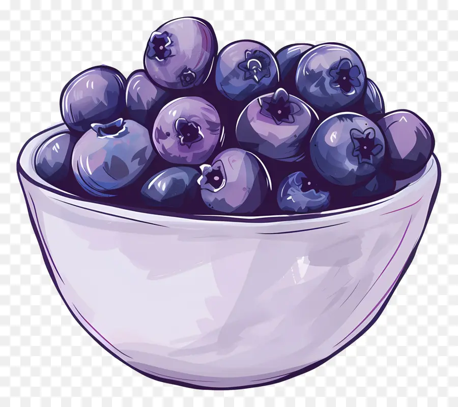 Semangkuk Blueberry，Blueberry PNG