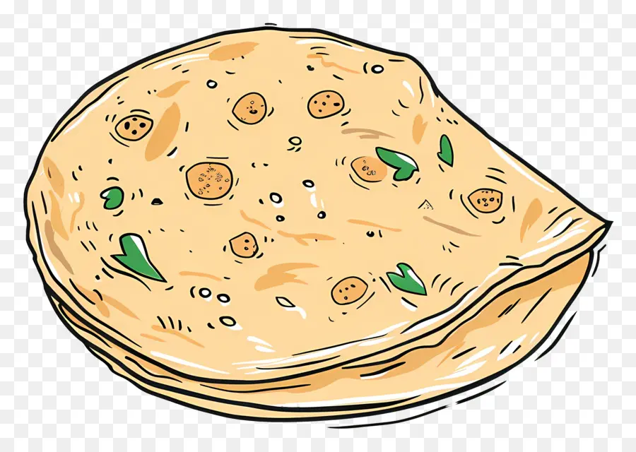 Aloo Paratha，Flatbread PNG