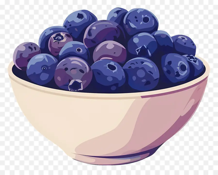 Semangkuk Blueberry，Blueberry PNG