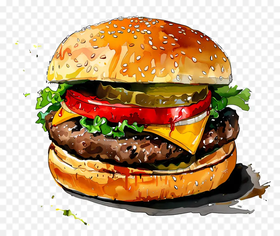 Hamburger，Cheeseburger PNG