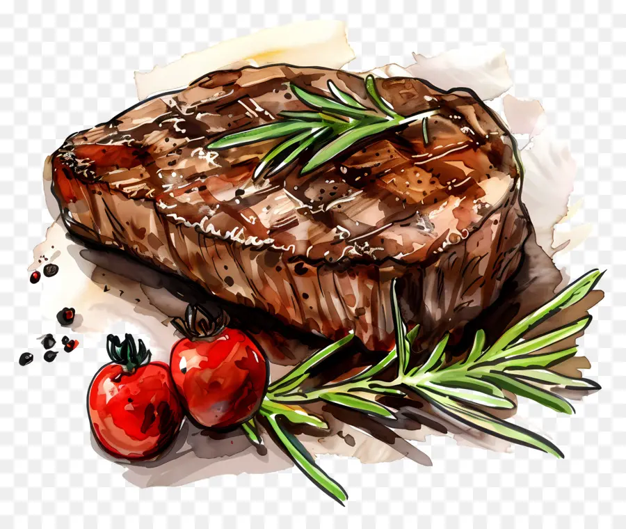 Steak，Daging PNG