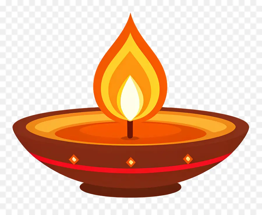 Diwali Lampu，Diya Lampu PNG