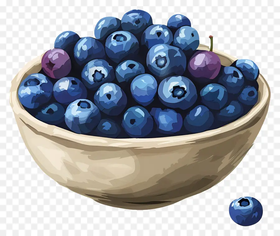 Semangkuk Blueberry，Blueberry PNG