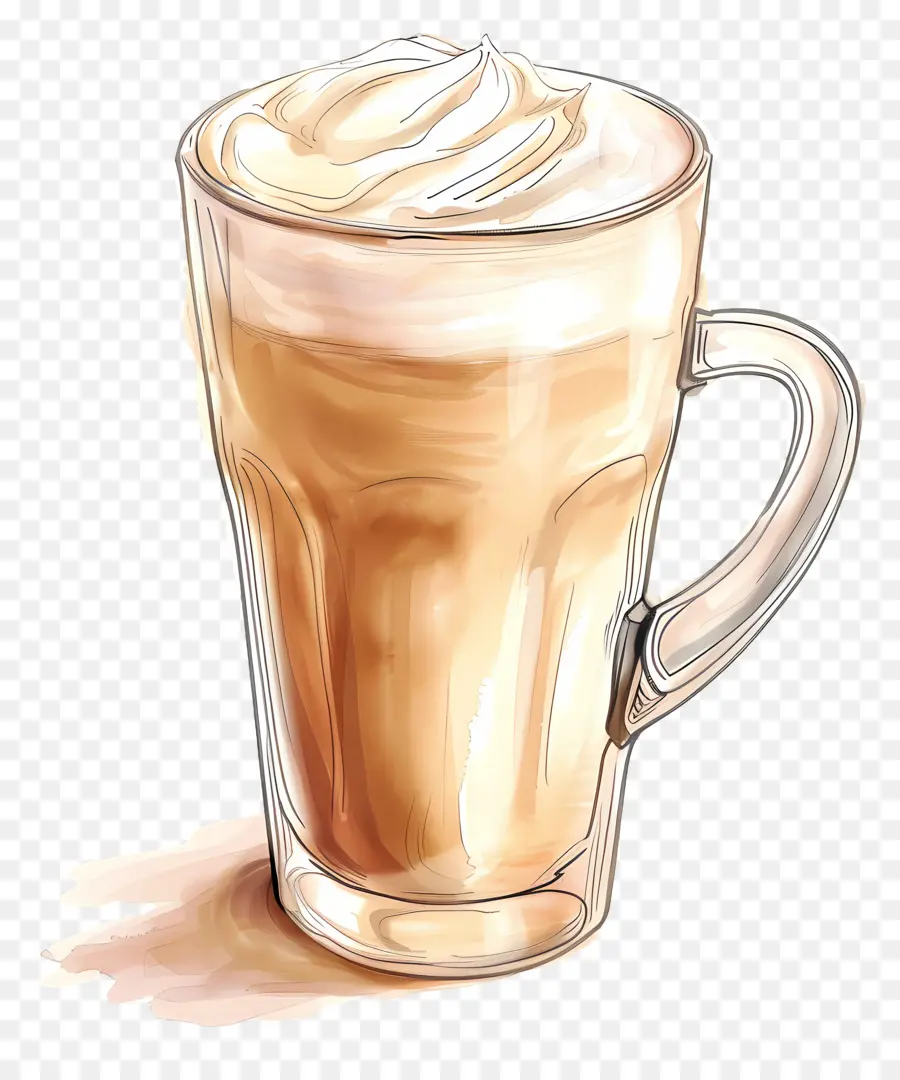 Latte Kopi，Cangkir Kopi PNG