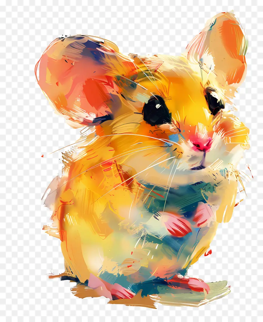 Manis Mouse，Hamster Berwarna  Warni PNG