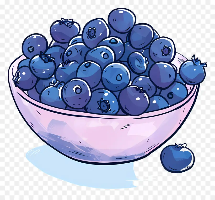 Semangkuk Blueberry，Blueberry PNG