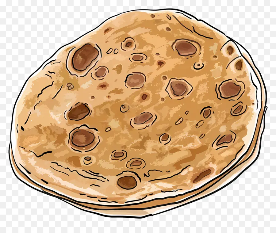 Aloo Paratha，Flatbread PNG