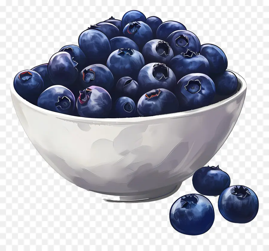 Semangkuk Blueberry，Blueberry PNG