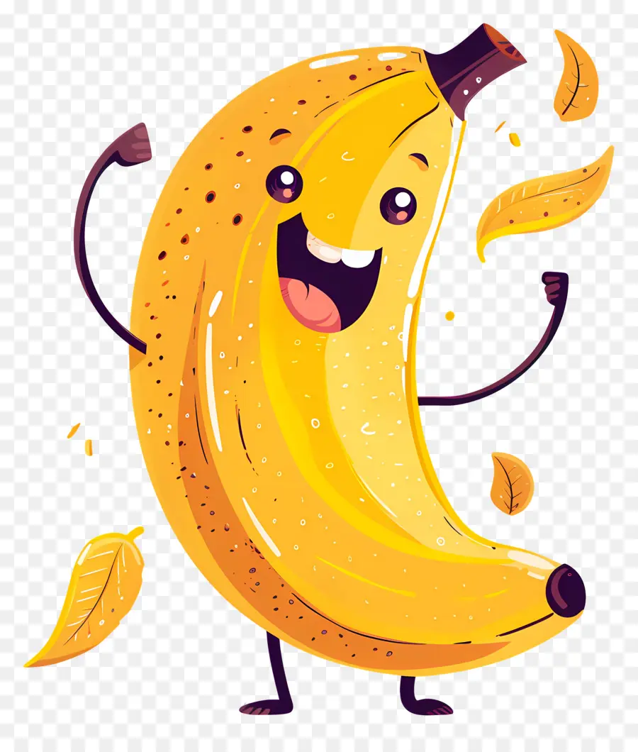 Banan，Kartun Pisang PNG