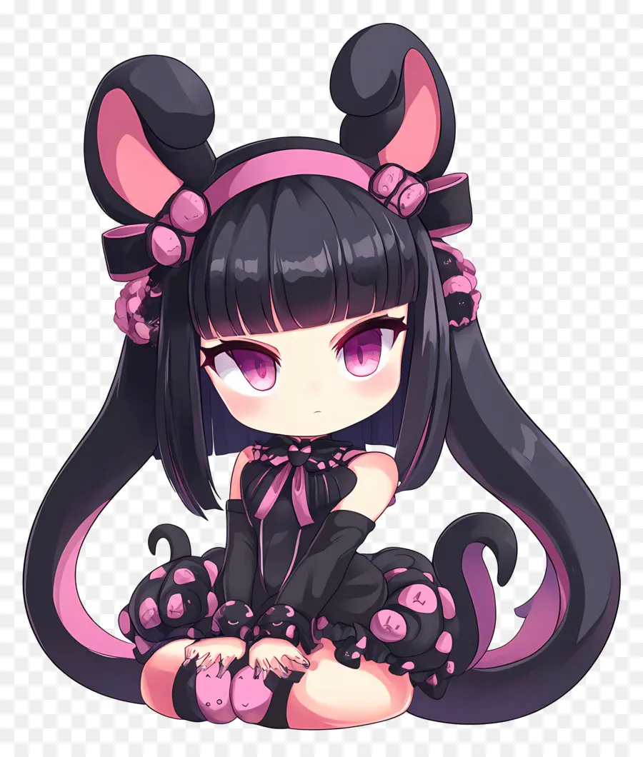 Kuromi，Anime Gadis PNG