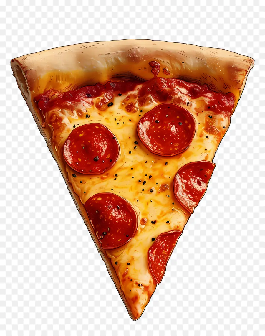 Sepotong Pizza，Pepperoni Pizza Slice PNG