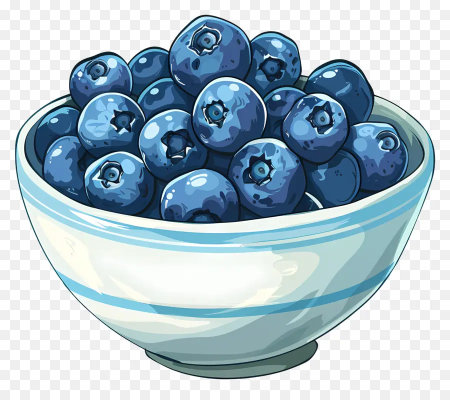 Semangkuk Blueberry，Blueberry PNG