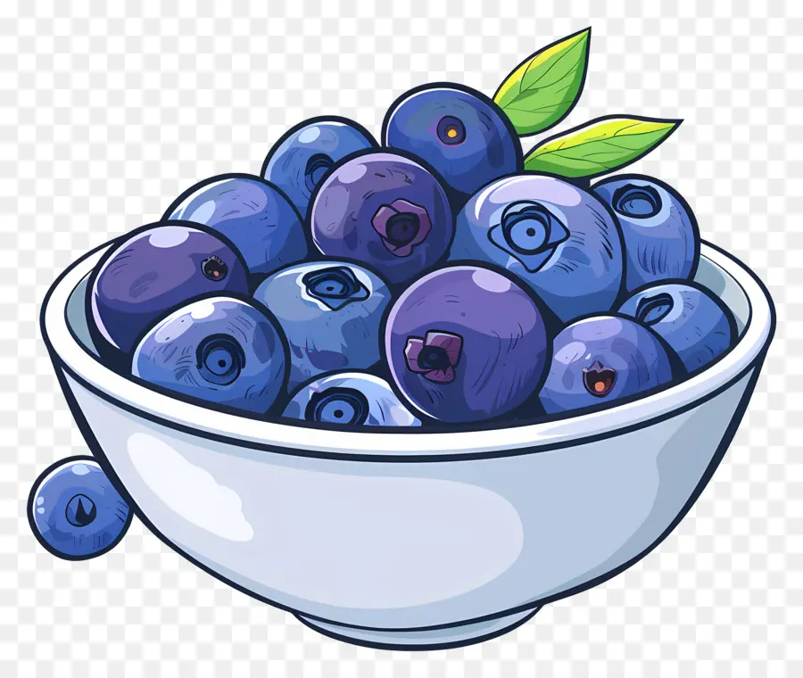 Semangkuk Blueberry，Blueberry PNG