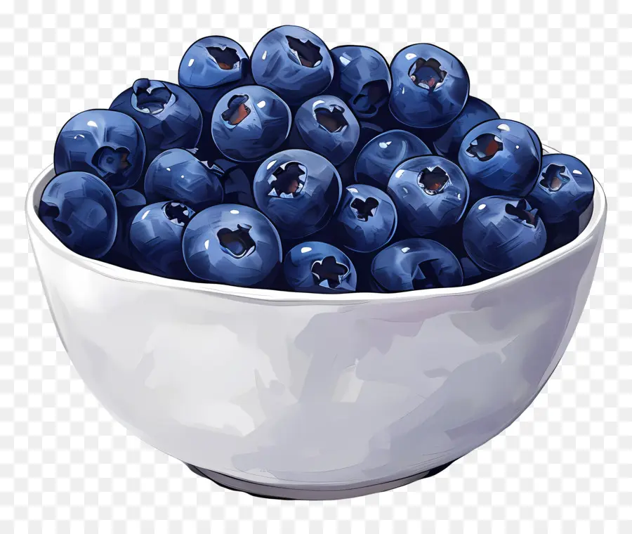 Semangkuk Blueberry，Blueberry PNG