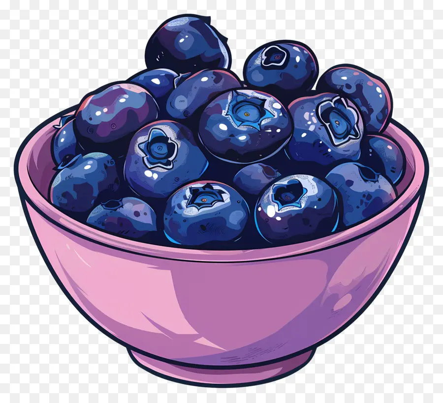 Semangkuk Blueberry，Blueberry PNG