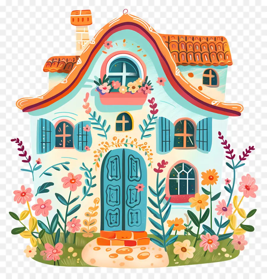 Kartun Rumah，Rumah Doodle Lucu PNG