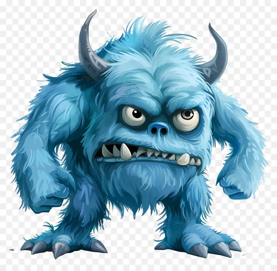 Monster Kartun，Monster Biru PNG