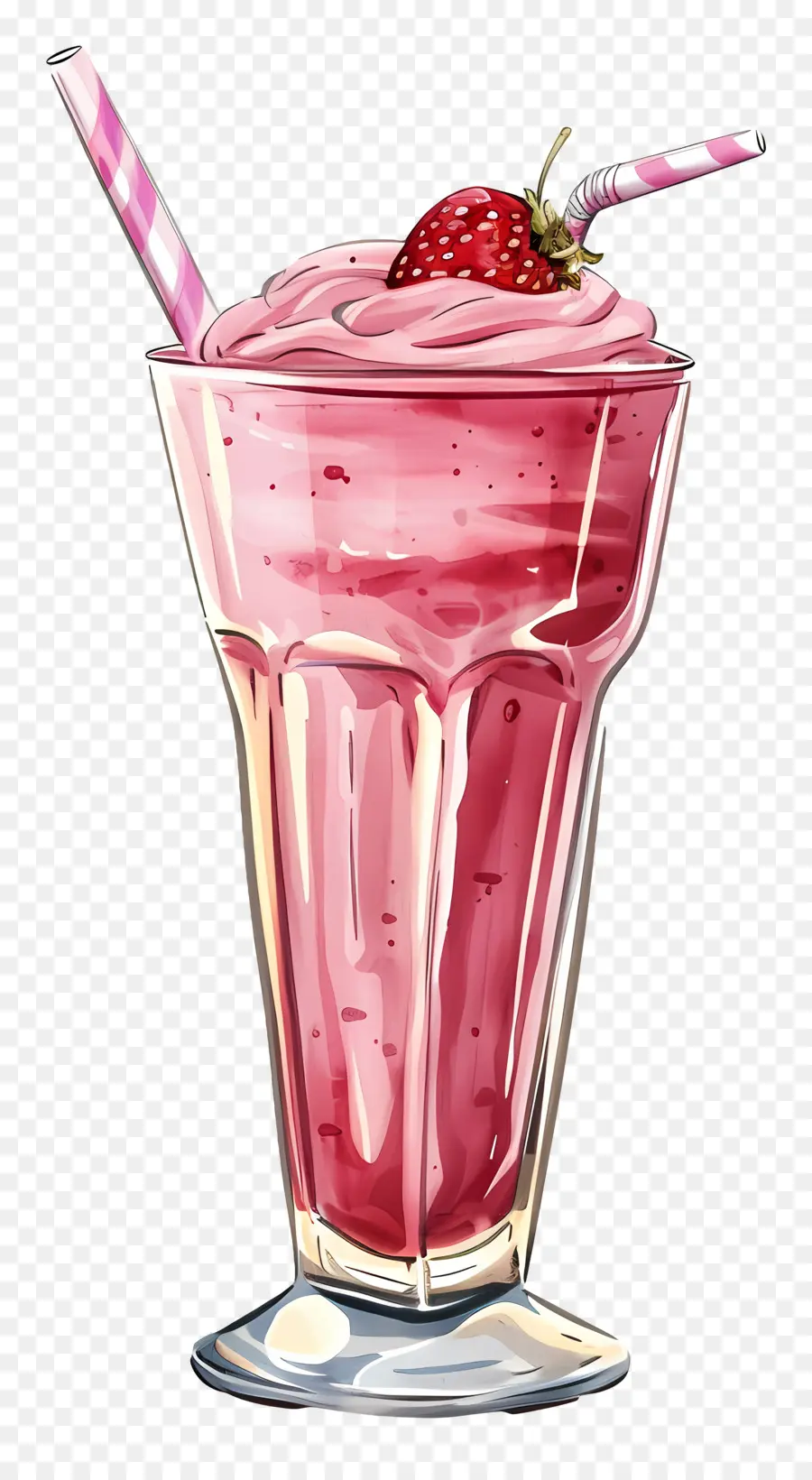 Milkshake，Stroberi Milkshake PNG