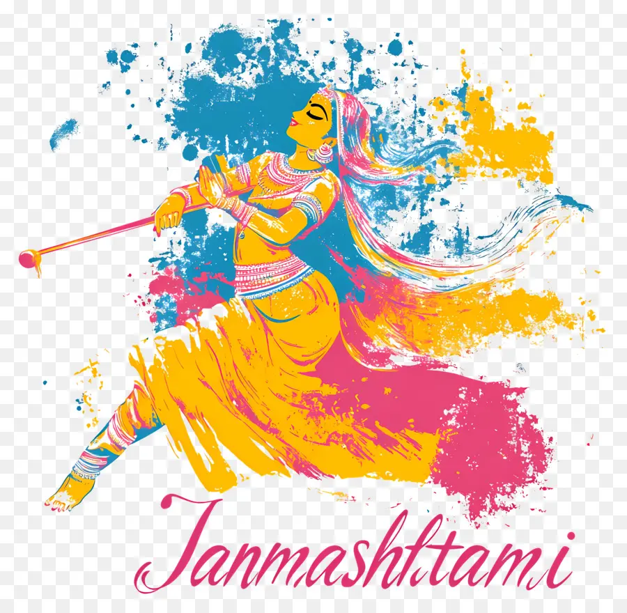 Janmashtami，Perayaan Janmashtami Yang Penuh Warna PNG