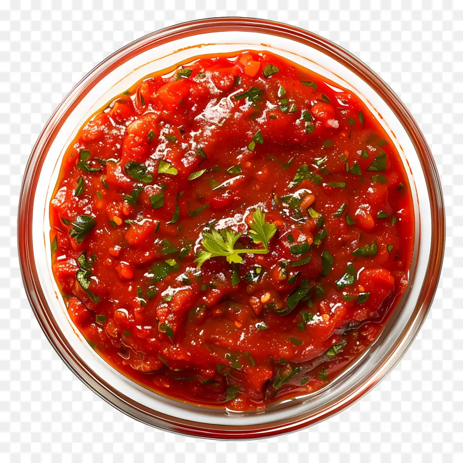 Saus Marinara，Semangkuk Salsa PNG