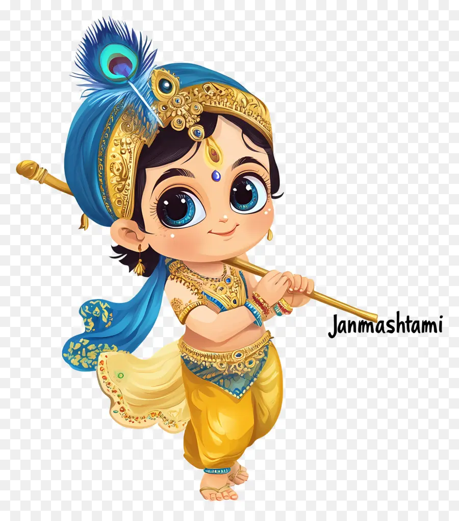 Janmashtami，Kartun Krishna PNG