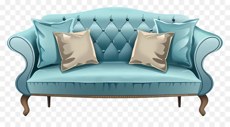 Sofa Dengan Bantal，Sofa PNG