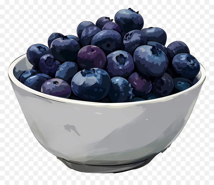 Semangkuk Blueberry，Blueberry PNG