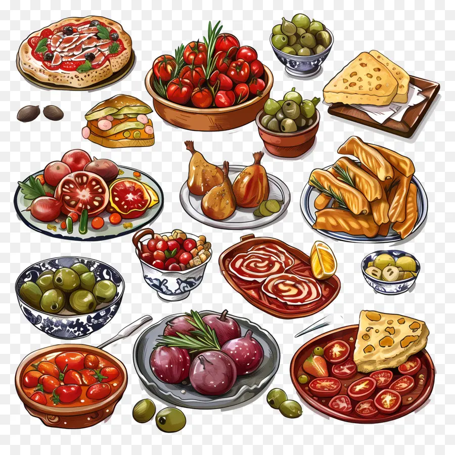 Makanan Spanyol，Makanan Italia PNG