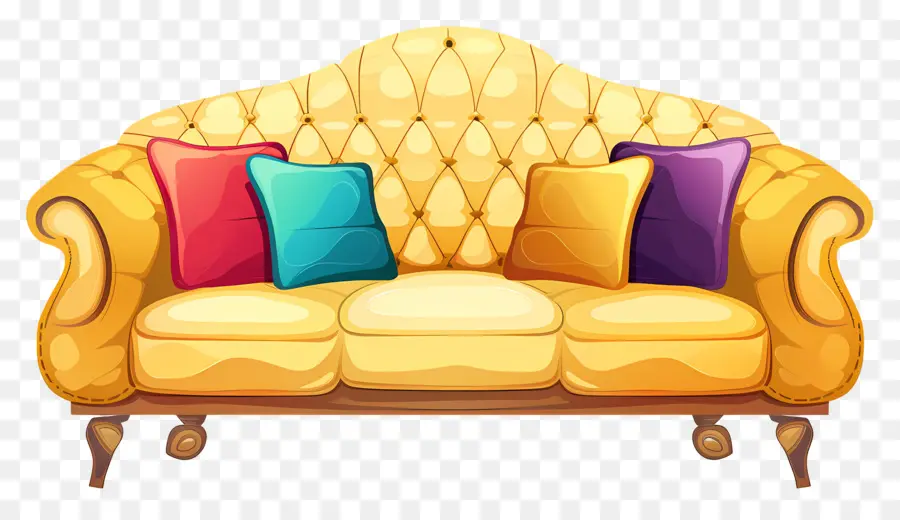 Sofa Dengan Bantal，Sofa PNG