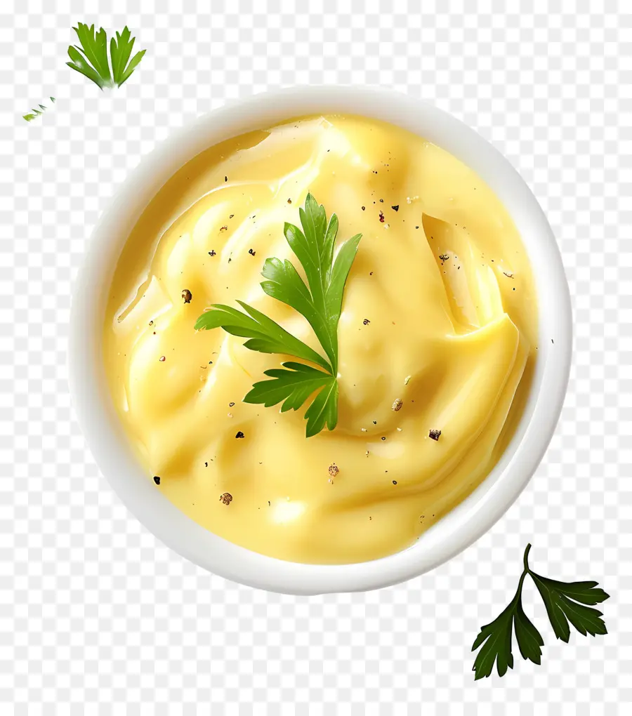 Saus Hollandaise，Semangkuk Mayones PNG