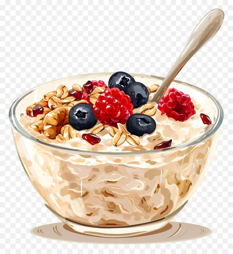 Semangkuk Oatmeal，Oatmeal PNG